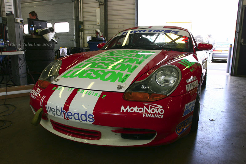 The Boxster I borrowed for a single race at Rockingham, April 2013