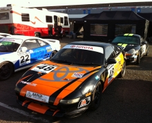 MR2 and Boxster at Donington