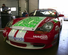The Boxster I borrowed for a single race at Rockingham, April 2013