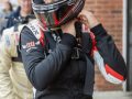 Michelle getting ready in the pitlane