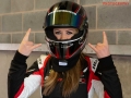 Michelle was really excited at the end of her first session driving the 924