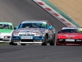 Three 924s - with me in the lead - approaching Druids at Brands Hatch, March 2019.